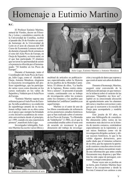 Gacetilla en .PDF - Revista Comarcal de la Montaña de Riaño