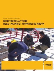 Bela tavanica - Konstrukcija - Ytong