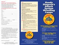 Camp brochures - Randy's Wrestling Site