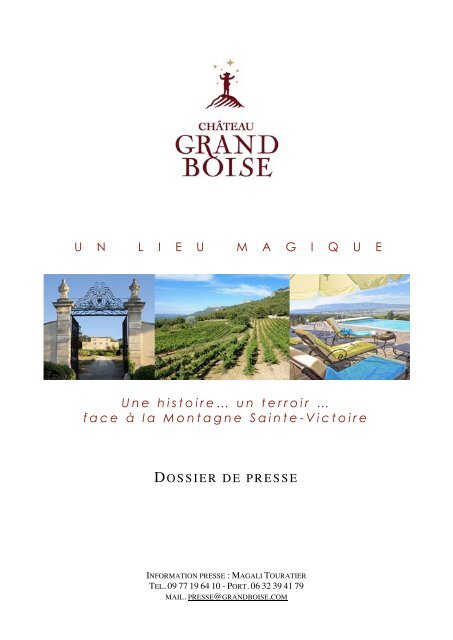 ChÃ¢teau Grand Boise, un lieu magique en Provence - Vinomedia