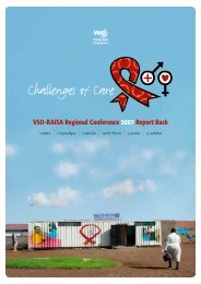 VSO-RAISA Regional Conference 2007: Challenges of Care