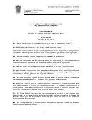 CÃ³digo de Procedimientos Civiles del Estado de Campeche