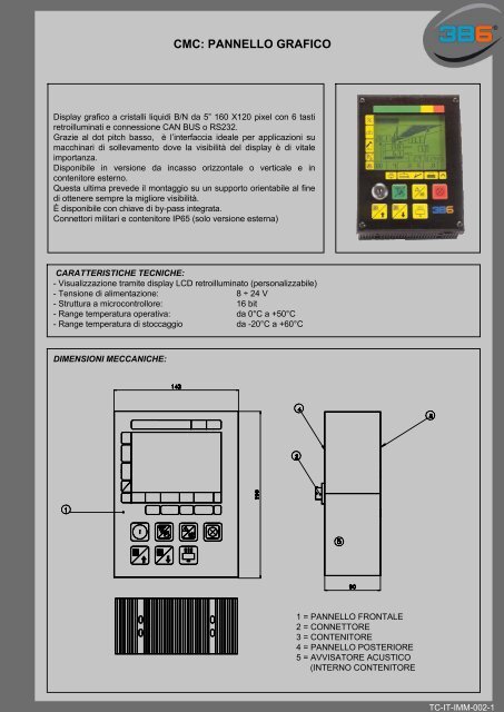 CMC: PANNELLO GRAFICO - 3b6.it