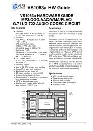 VS1063 Hardware Guide - VLSI Solution