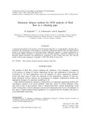Harmonic balance method for FEM analysis of fluid flow in a ...