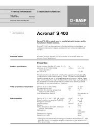 Acronal S 400 - Basf