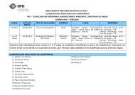 Classificados 2° Etapa - Prova de Competência - PTI - Parque ...