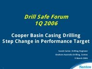 Casing Drilling Trials. - Drillsafe.org.au