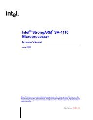 Intel StrongARM SA-1110 Microprocessor - heeltoe.com