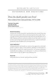 Does the death penalty save lives? - Wiley Online Library