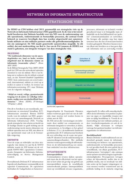 netwerk en informatie infrastructuur strategische visie