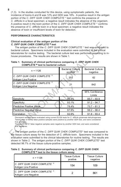 Wampole C. DIFF QUIK CHEK COMPLETE 11-2011.pmd - TechLab