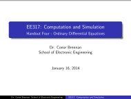 EE317 - School of Electronic Engineering