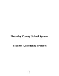 Brantley County School System Student Attendance Protocol