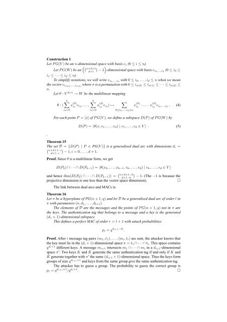 Applications of finite geometry in coding theory and cryptography