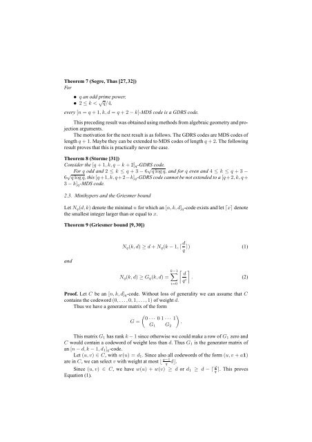 Applications of finite geometry in coding theory and cryptography
