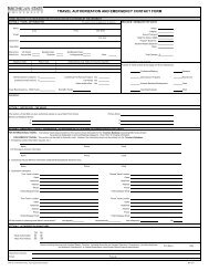 Travel Authorization And Emergency Contact Form - Neuroscience ...