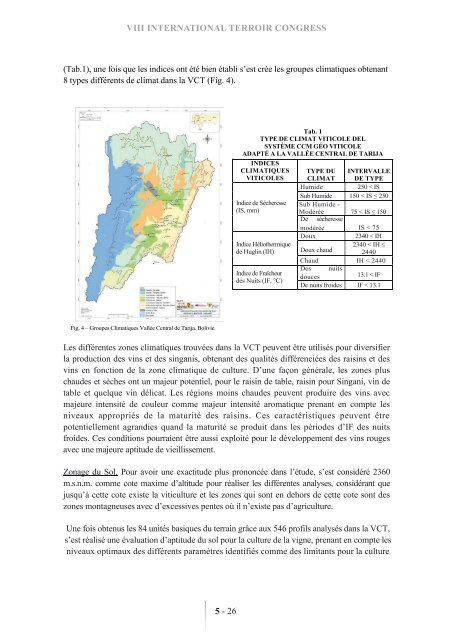 zonage viticole des surfaces potentielles dans la valle centrale de ...