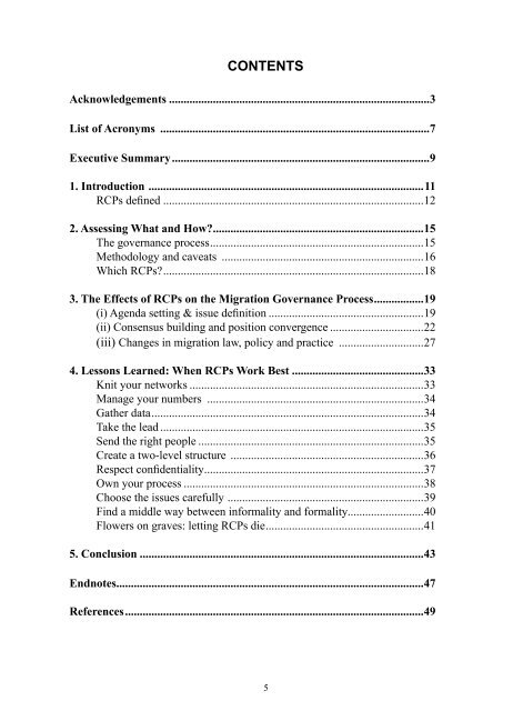 An Assessment of Principal Regional Consultative Processes on ...