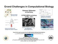 Grand Challenges in Computational Biology - Project web sites - Inria