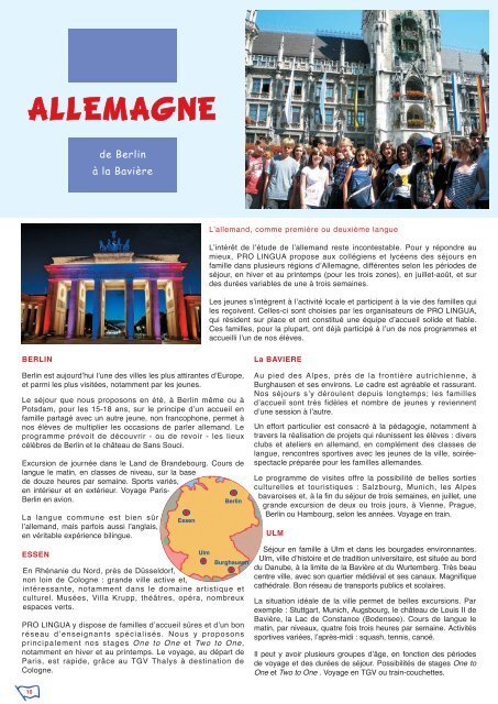 Téléchargez notre brochure (Fichier PDF - 7,10 Mo - Prolingua