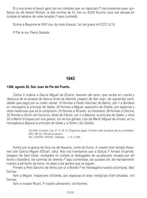 Archivo General de Navarra (1349-1387) IV. Documentación Real ...