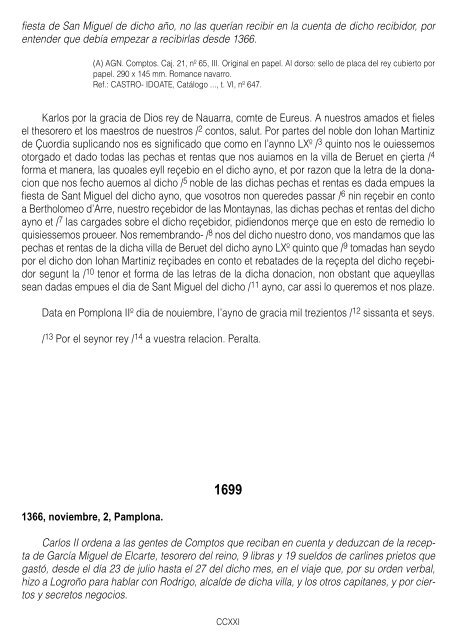 Archivo General de Navarra (1349-1387) IV. Documentación Real ...
