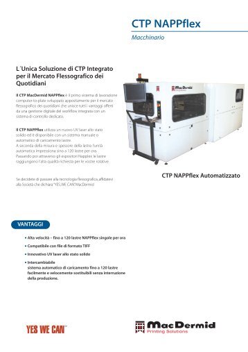CTP NAPPflex Macchinario - MacDermid Printing Solutions