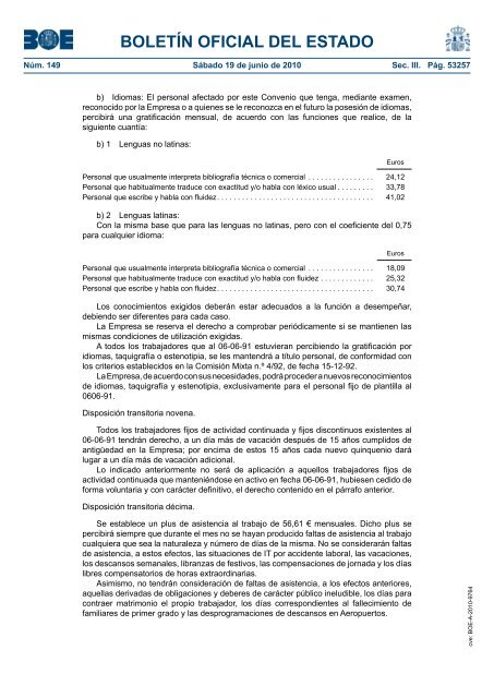 DisposiciÃ³n 9764 del BOE nÃºm. 149 de 2010 - Sindicato Nacional ...