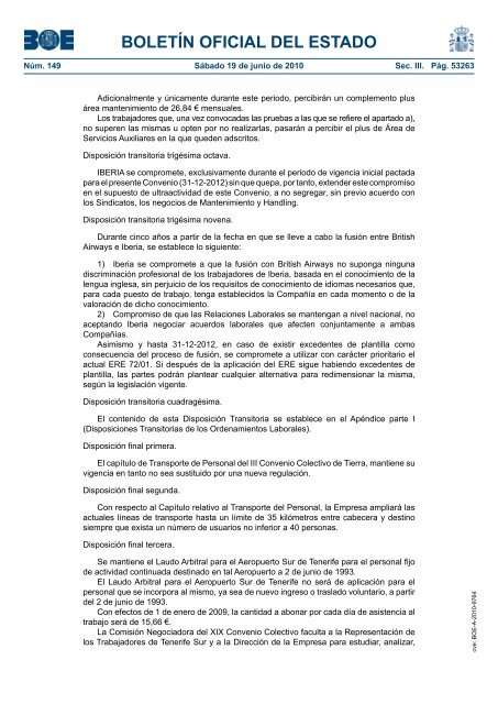 DisposiciÃ³n 9764 del BOE nÃºm. 149 de 2010 - Sindicato Nacional ...