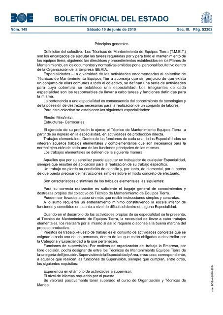 DisposiciÃ³n 9764 del BOE nÃºm. 149 de 2010 - Sindicato Nacional ...