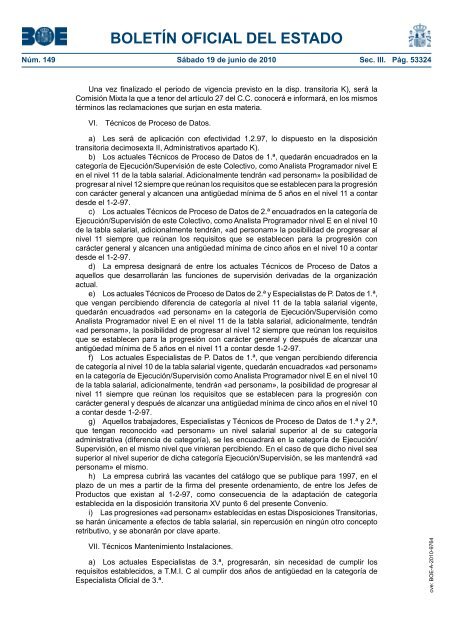 DisposiciÃ³n 9764 del BOE nÃºm. 149 de 2010 - Sindicato Nacional ...