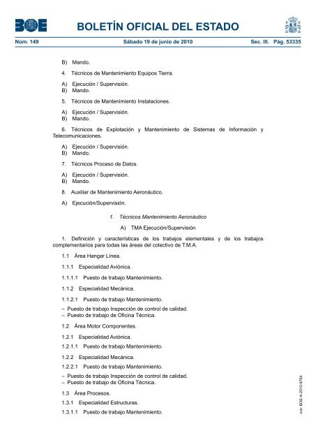 DisposiciÃ³n 9764 del BOE nÃºm. 149 de 2010 - Sindicato Nacional ...