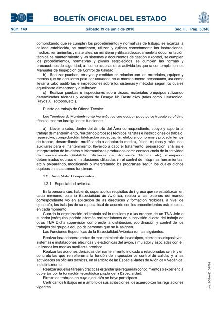 DisposiciÃ³n 9764 del BOE nÃºm. 149 de 2010 - Sindicato Nacional ...