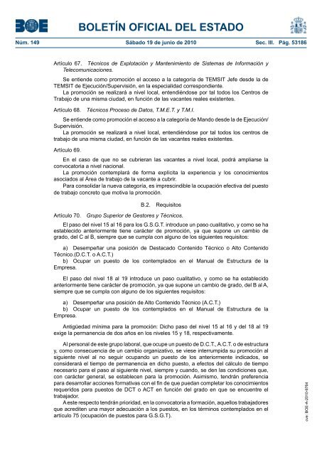 DisposiciÃ³n 9764 del BOE nÃºm. 149 de 2010 - Sindicato Nacional ...