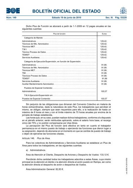 DisposiciÃ³n 9764 del BOE nÃºm. 149 de 2010 - Sindicato Nacional ...