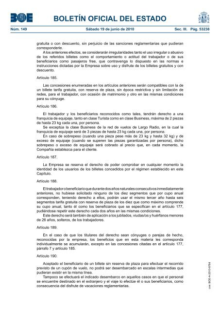 DisposiciÃ³n 9764 del BOE nÃºm. 149 de 2010 - Sindicato Nacional ...