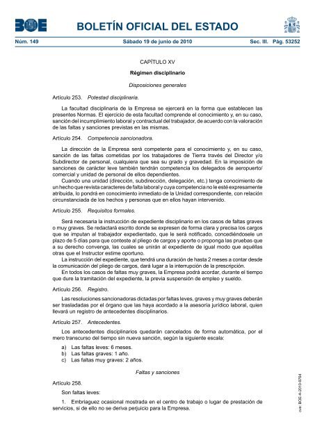 DisposiciÃ³n 9764 del BOE nÃºm. 149 de 2010 - Sindicato Nacional ...