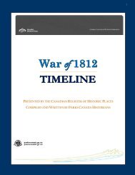 War of 1812 TIMELINE - HistoricPlaces.ca