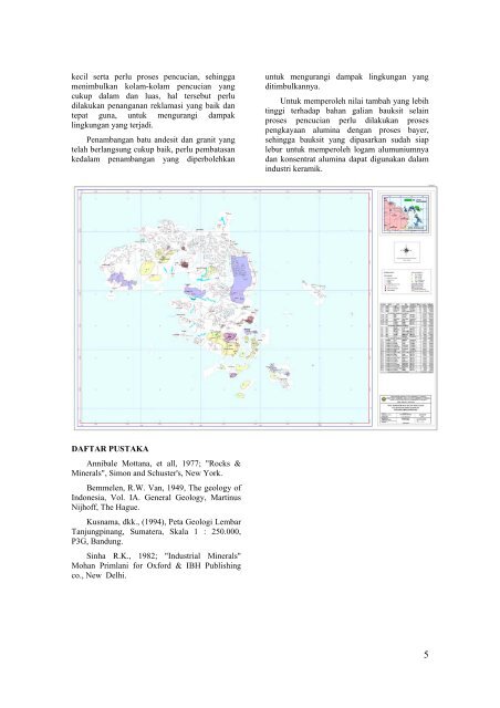 Inventarisasi dan Eksplorasi Mineral Non Logam di Kab. Kepulauan ...
