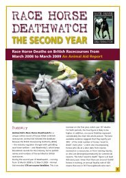 download report (pdf) - Race Horse Death Watch