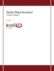 Static Data Investor - KSEI