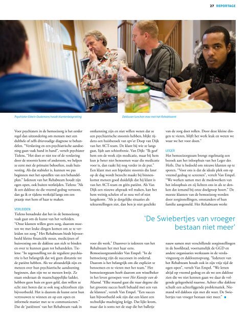 Lees hier de reportage in Mednet over Jules Tielens als ...