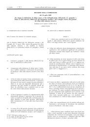 Decisione della Commissione, del 30 aprile 2009, che ... - EUR-Lex