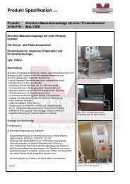 MA-1360.pdf Knochen-Mazerationsanlage mit einer Prozesskammer