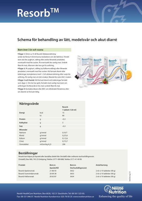 Resorb - NestlÃ© Nutrition