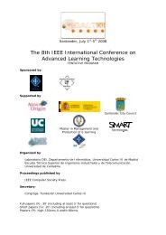 The 8th IEEE International Conference on Advanced Learning ...