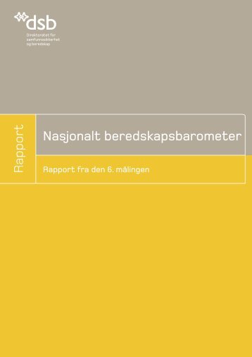Nasjonalt beredskapsbarometer 2006 - Direktoratet for ...