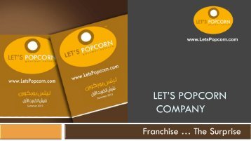 LET'S POPCORN COMPANY - World Franchise Centre