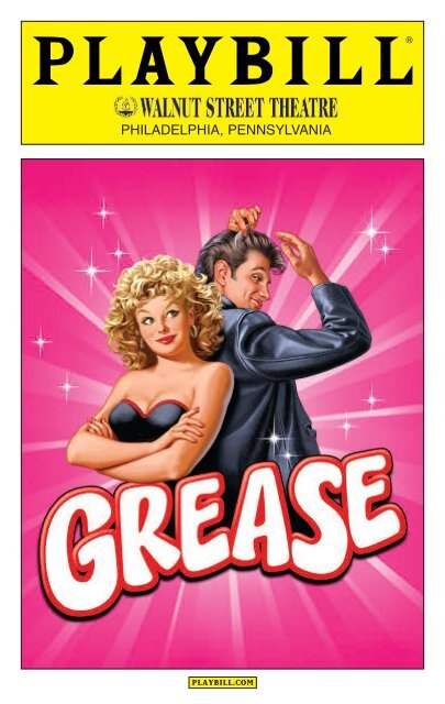 The Playbill Walnut Street Theatre